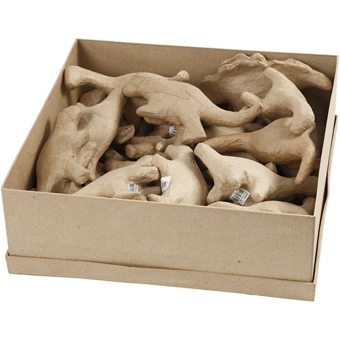Dinosaurio, A: 9-12,5 cm, A: 4,5+5,5 cm, 21 ud/ 1 paquete