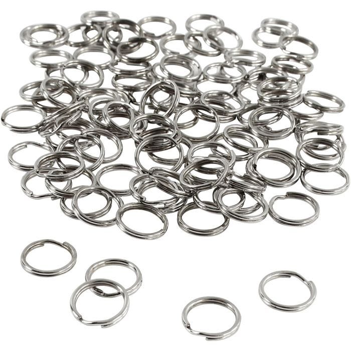 Llaveros, dia 12 mm, 100 ud/ 1 paquete