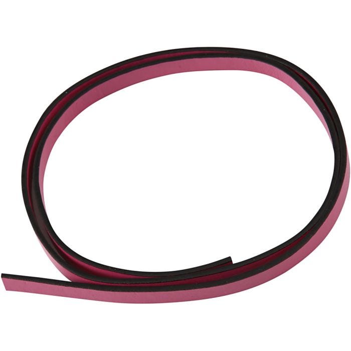 Cinturón de Cuero, A: 10 mm, grosor 3 mm, rosa, 1 m/ 1 paquete