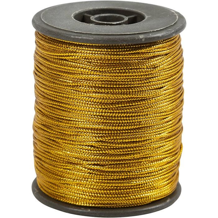 Hilo, grosor 0,5 mm, dorado, 100 m/ 1 rollo
