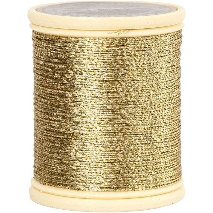 Hilo Metalizado DMC, grosor 0,36 mm, dorado, 40 m/ 1 rollo