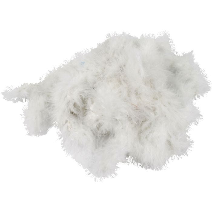 Boa de plumas, A: 20-30 mm, blanco, 10 m/ 1 paquete