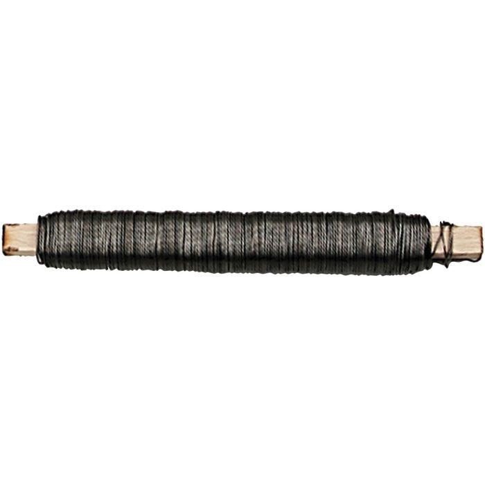 ALambre de florista, grosor 0,5 mm, negro, 10x50 m/ 1 paquete
