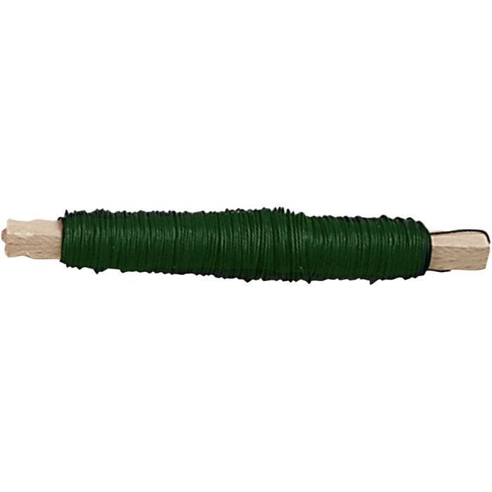 Alambre floral, grosor 0,5 mm, verde, 10x100 gr, 10x50 m/ 1 paquete