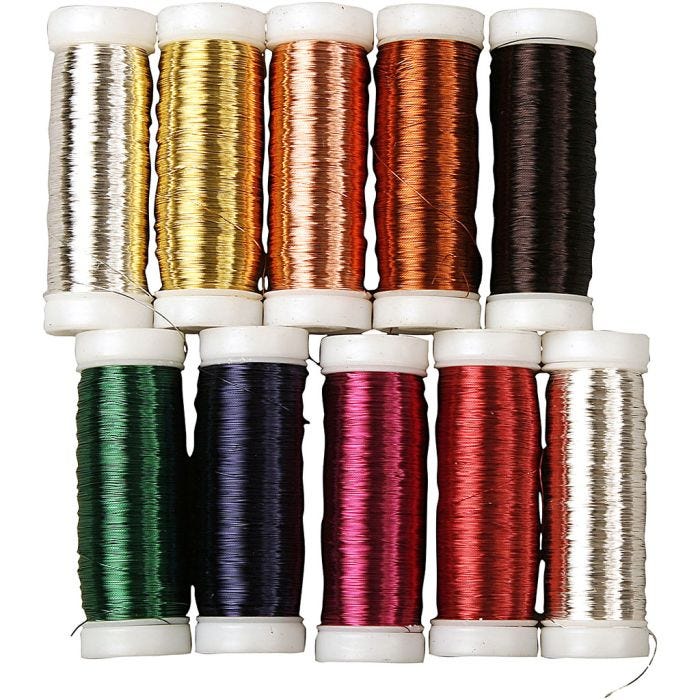 Alambre floral, grosor 0,18 mm, 10x50 gr/ 1 paquete