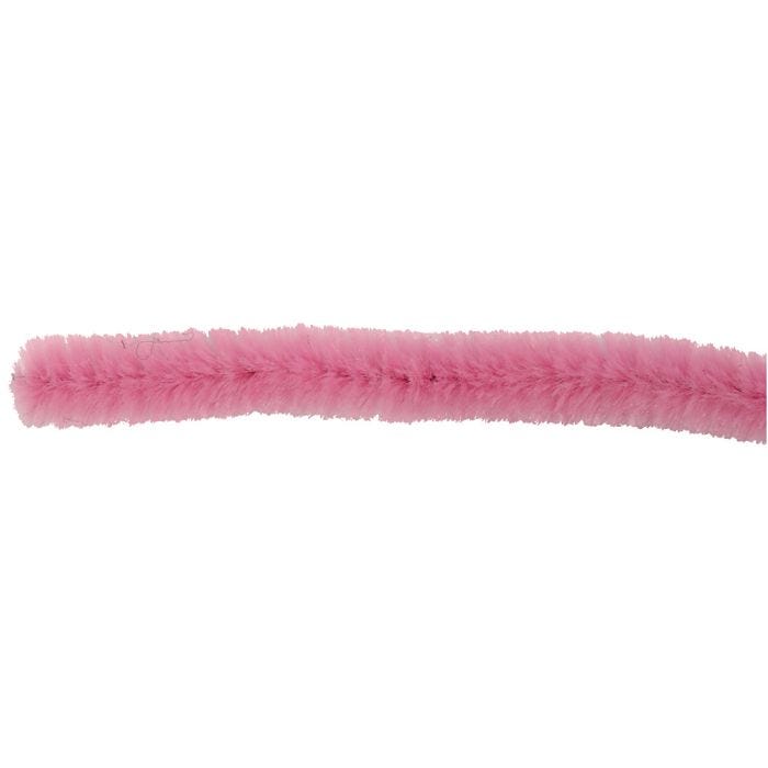 Chenilla, L. 30 cm, grosor 15 mm, rosa, 15 ud/ 1 paquete