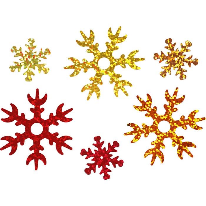 Lentejuelas, medidas 25+45 mm, cobre, dorado, rojo, 30 gr/ 1 paquete