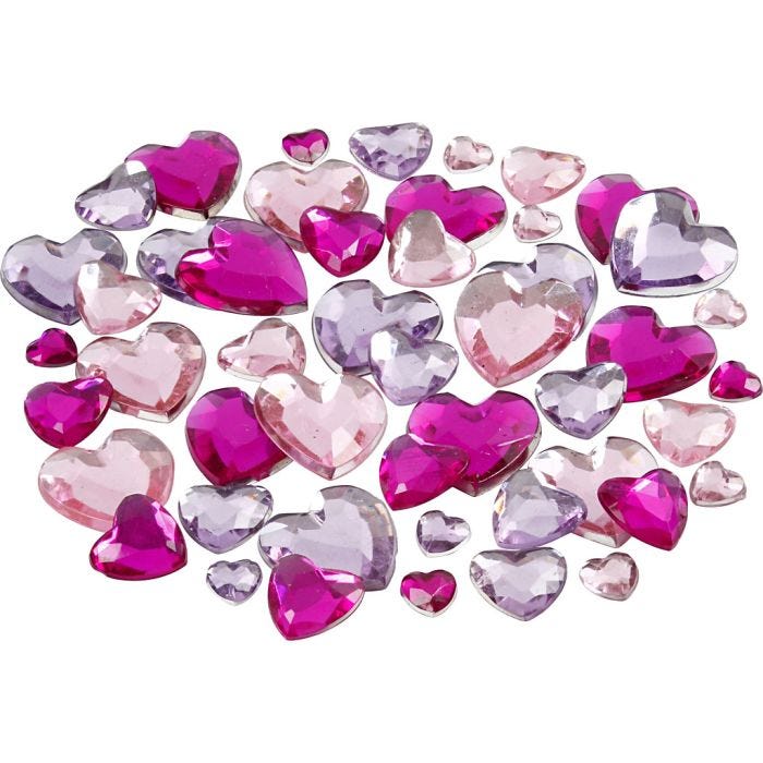 Joyas, medidas 6+10+14 mm, morado, 252 ud/ 1 paquete