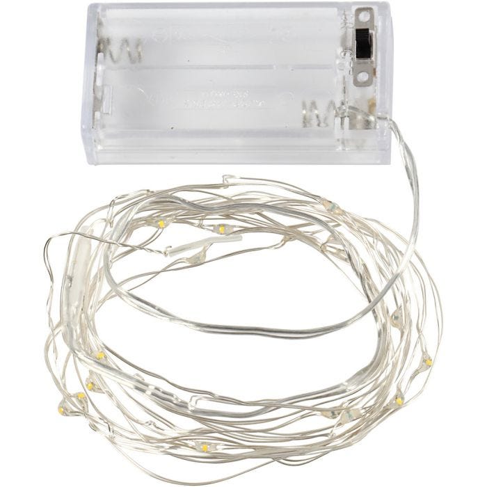 Tira de luces LED, L. 3,15 M, plata, 1 ud