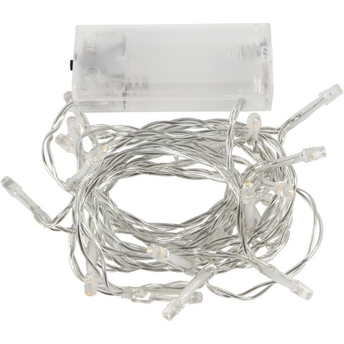 Luces LED, L. 3,15 M, transparente, 1 ud