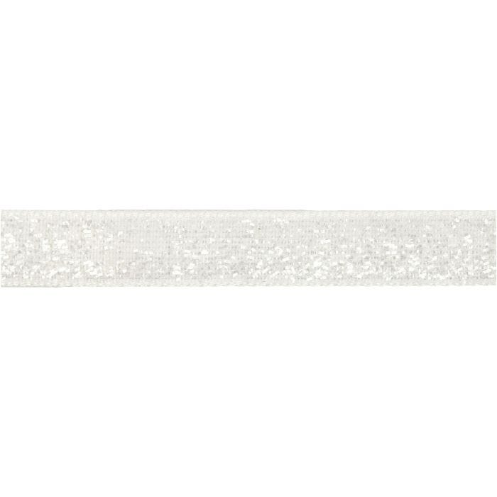 Cinta decorativa, A: 10 mm, blanco, 5 m/ 1 rollo