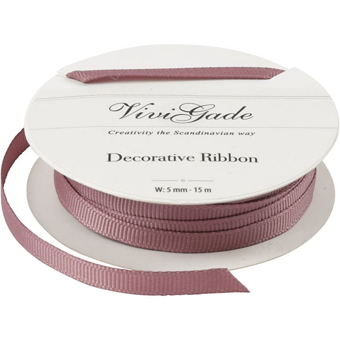 Cinta decorativa, A: 6 mm, rosado, 15 m/ 1 rollo