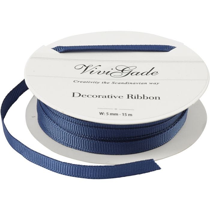 Cinta decorativa, A: 6 mm, azul, 15 m/ 1 rollo