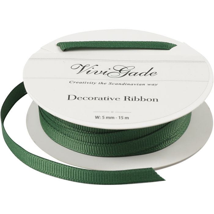 Cinta decorativa, A: 6 mm, verde, 15 m/ 1 rollo