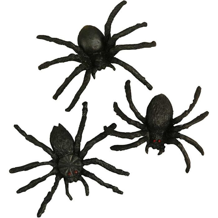 Arañas, medidas 4 cm, 60 ud/ 1 paquete