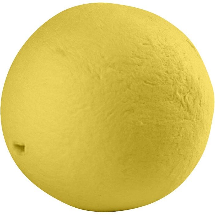 Bola, dia 30 mm, amarillo, 50 ud/ 1 paquete