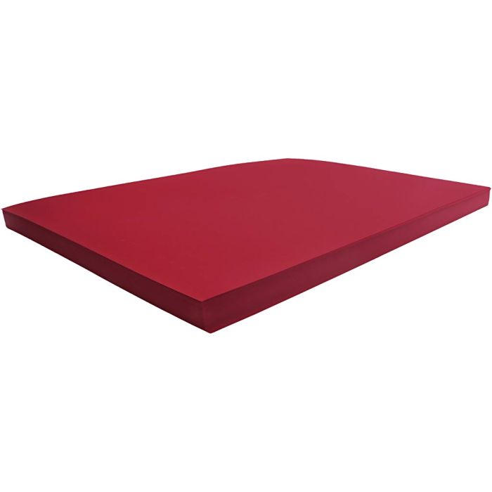 Cartulina de color, hoja 50x70 cm, 270 gr, rojo navideño, 100 hoja/ 1 paquete