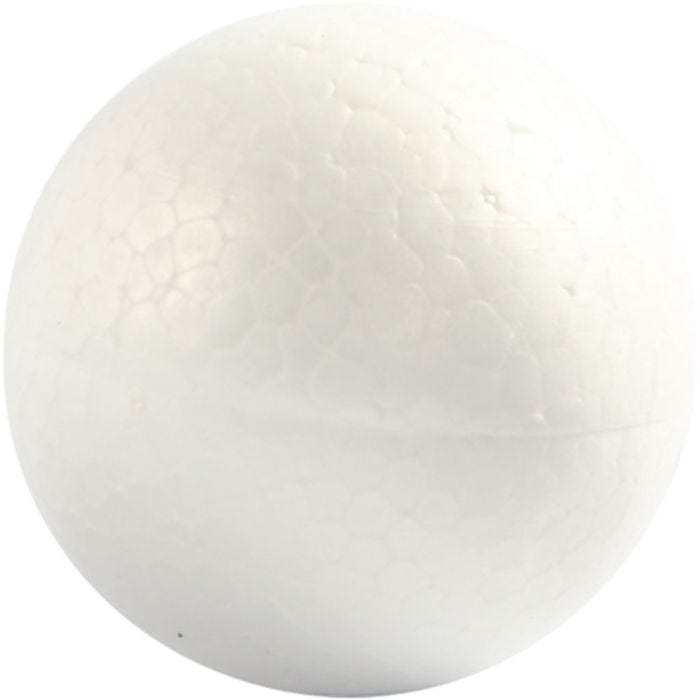 Bolas de poliestireno, dia 5 cm, blanco, 5 ud/ 1 paquete