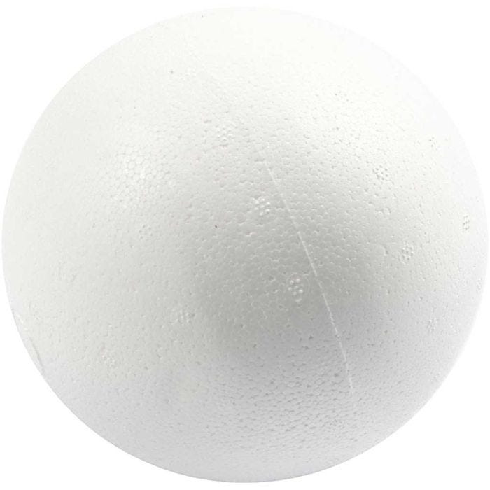 Bolas de poliestireno, dia 12 cm, blanco, 25 ud/ 1 bolsa