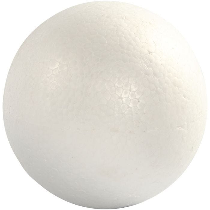 Bolas de poliestireno, 14,8 cm, blanco, 1 ud