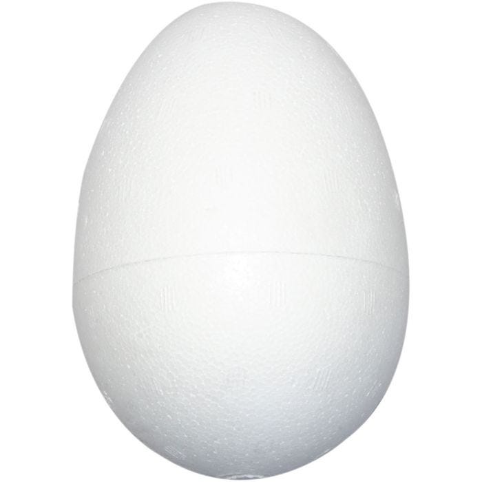 Huevos de poliestireno, A: 12 cm, blanco, 25 ud/ 1 paquete