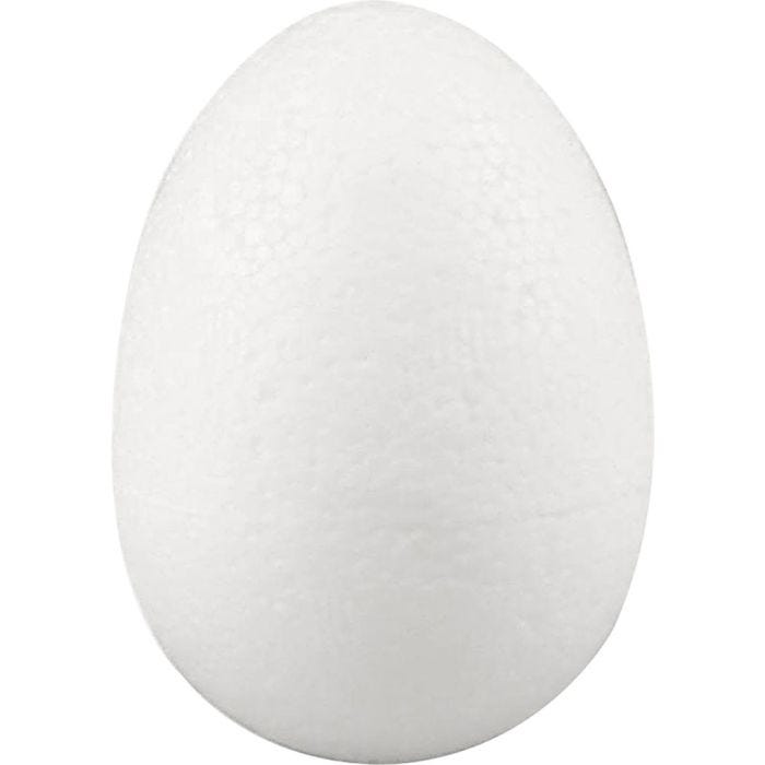 Huevos de poliestireno, A: 7 cm, blanco, 50 ud/ 1 paquete