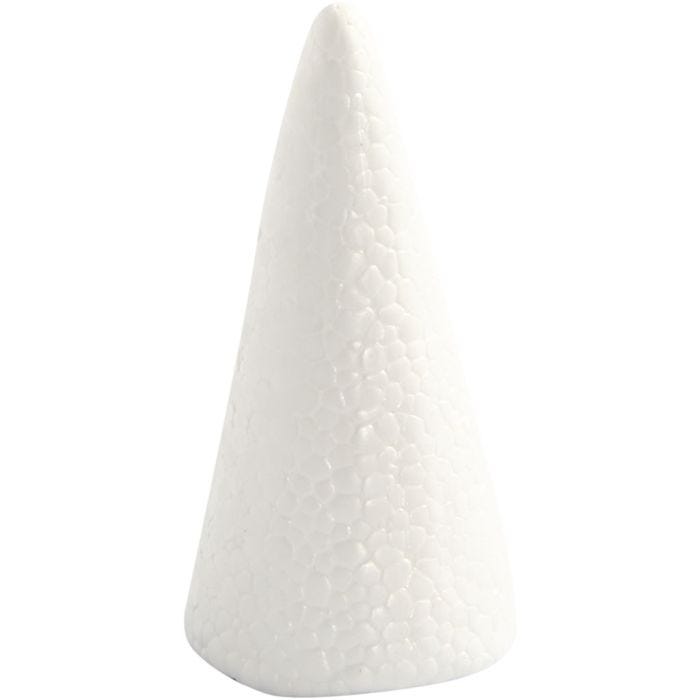 Cono , A: 11 cm, dia 5,5 cm, blanco, 5 ud/ 1 paquete