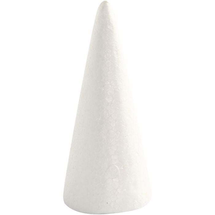 Cono , A: 14,5 cm, dia 6 cm, blanco, 5 ud/ 1 paquete