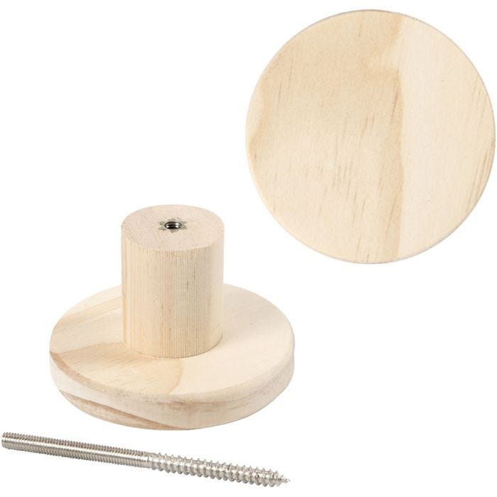 Colgador, redondo, 4,5 cm, 7 cm, 1 ud