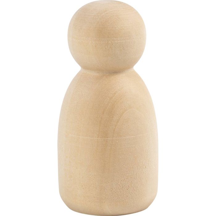 Cuerpo de figura de madera, Óvalo, A: 6 cm, 5 ud/ 1 paquete