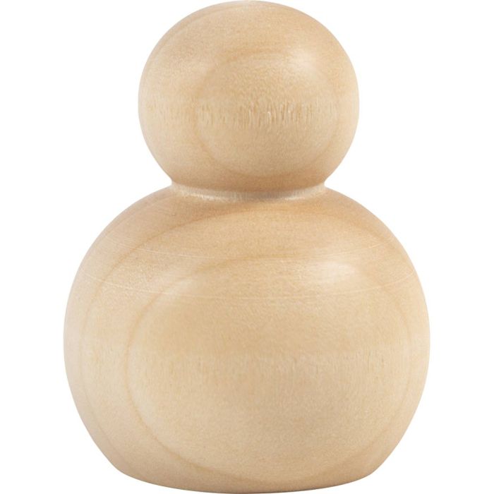 Cuerpo de figura de madera, Redondo, A: 5 cm, 5 ud/ 1 paquete