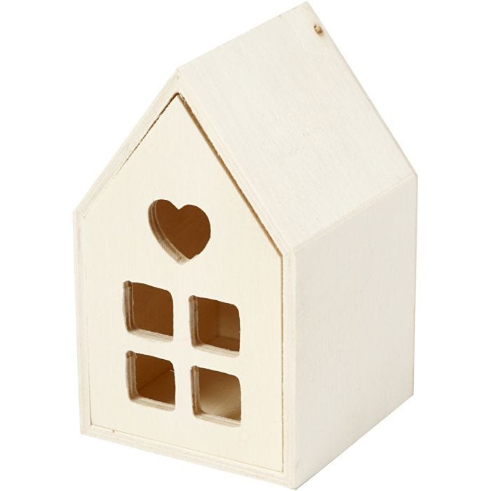 Casa con cajón, 10,8 cm, 6,8 cm, 1 ud