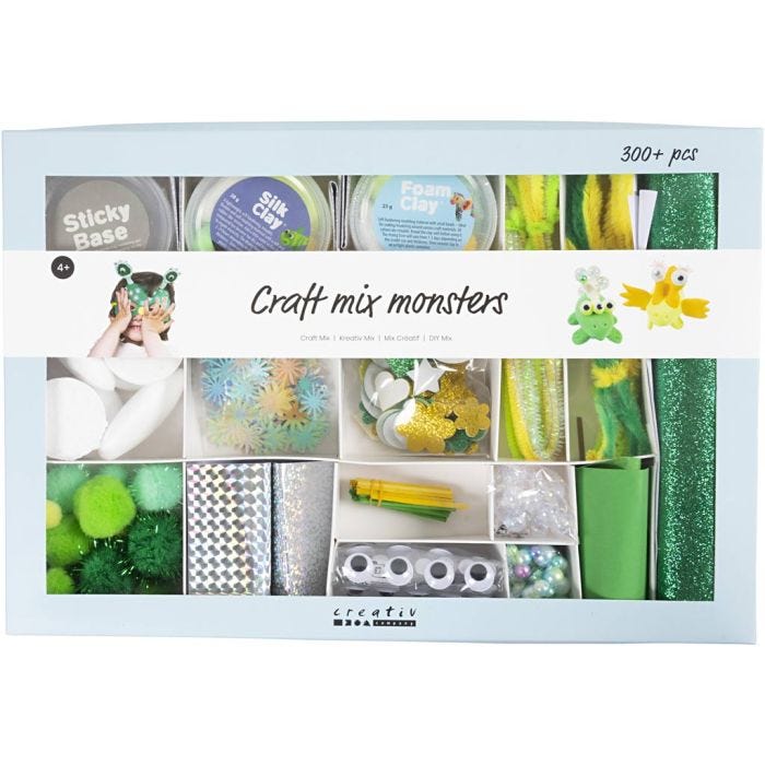 Mix Creativo, Monstruos, surtido de colores, 1 paquete