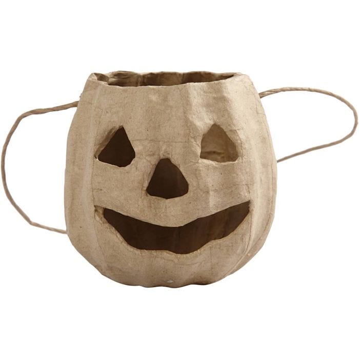 Cesta de cabeza de calabaza, 8,5 cm, 9 cm, 1 ud