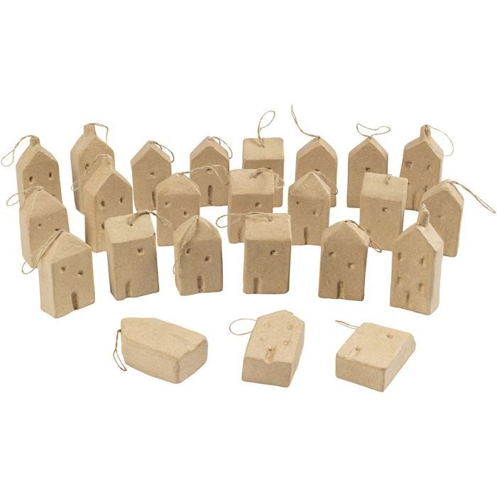 Casa, A: 9,5-12 cm, L. 5,5-6,5 cm, A: 3 cm, 24 ud/ 1 paquete