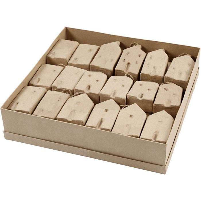 Casa, A: 9,5-12 cm, L. 5,5-6,5 cm, A: 3 cm, 4x9 ud/ 1 paquete