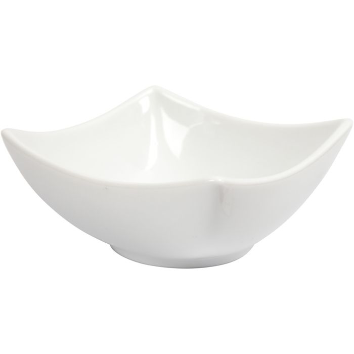 Bol, A: 4,5 cm, dia 10 cm, blanco, 2 ud/ 1 paquete