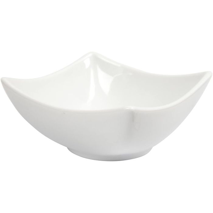 Bol, A: 4,5 cm, dia 10 cm, blanco, 12 ud/ 1 paquete