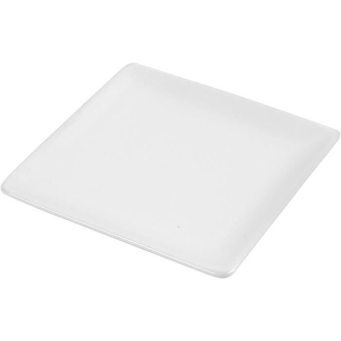 Plato , medidas 12,7x12,7 cm, blanco, 10 ud/ 1 paquete
