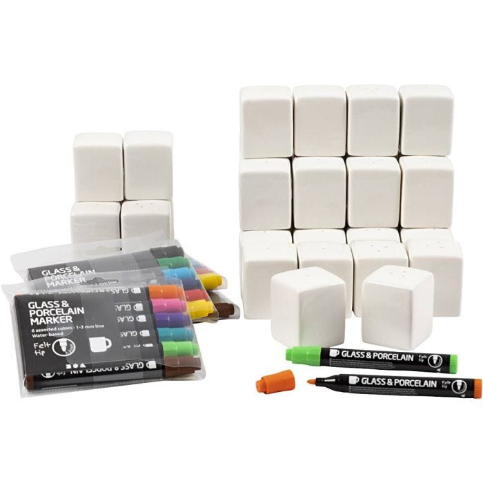 Kit de salero y pimentero para el aula, 1 set