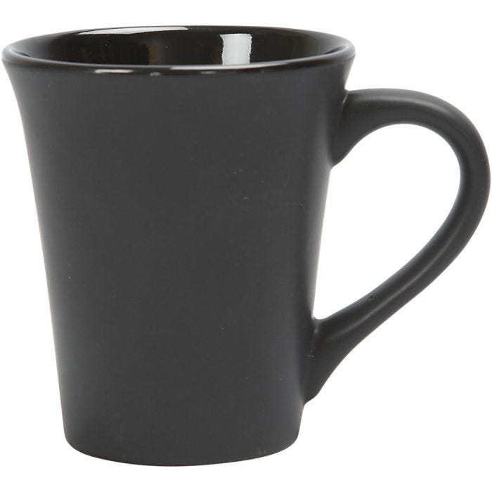 Taza, 10 cm, 5,9-8,7 cm, negro, 1 ud