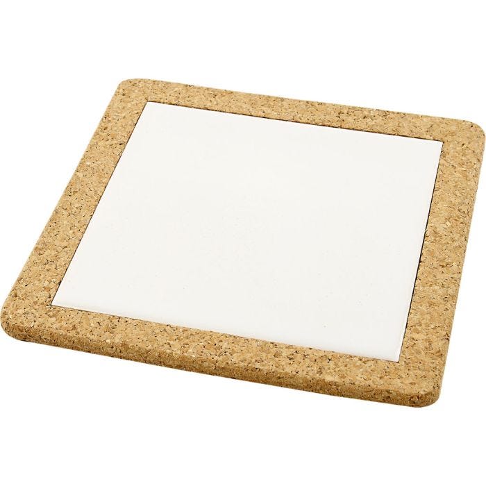 Salvamanteles, medidas 19x19x1,1 cm, blanco, 10 ud/ 1 paquete