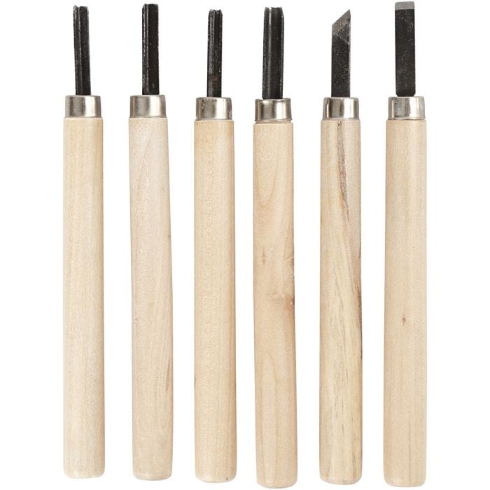 Set de carvado de sellos, 6 ud/ 1 paquete