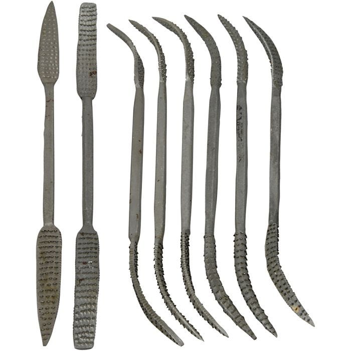 Set de limas italianas, 8 ud/ 1 paquete