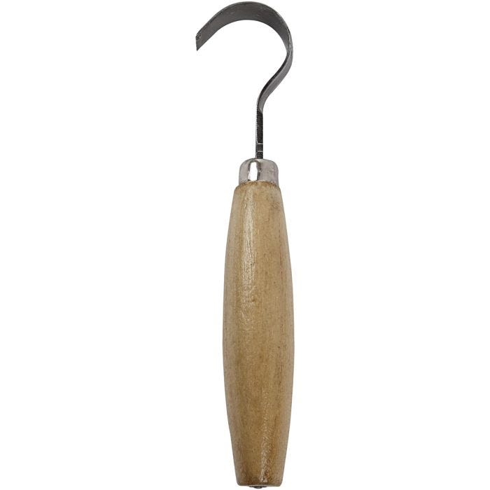 Herramienta para vaciar, L. 16 cm, dia 3 cm, A: 1,3 cm, 1 ud