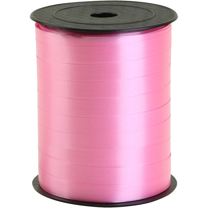 Cinta de plástico, A: 10 mm, rosado, 200 m/ 1 rollo