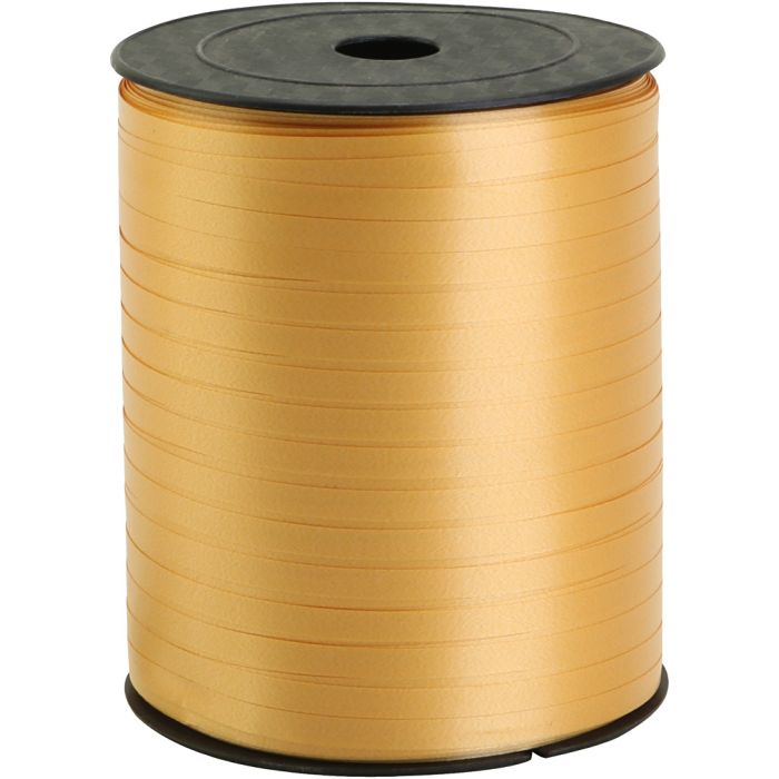 Cinta de plástico, A: 5 mm, dorado, 400 m/ 1 rollo