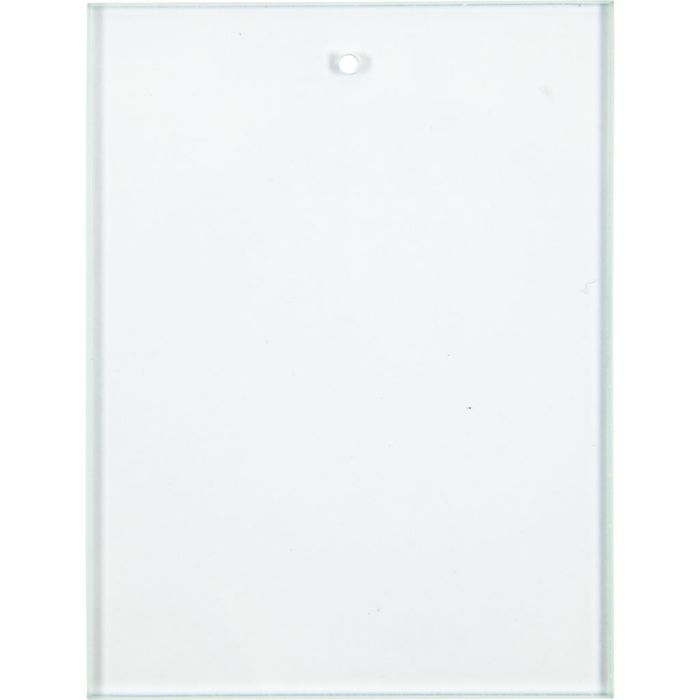 Plato de cristal, medidas 8x6 cm, grosor 3 mm, 10 ud/ 1 paquete