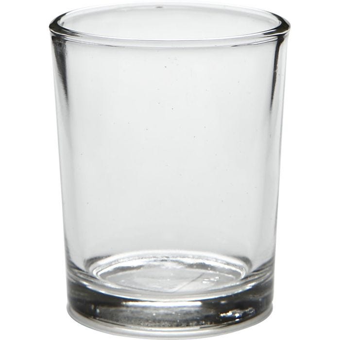 Portavela, A: 6,5 cm, dia 4,5-5,5 cm, 120 ml, 12 ud/ 1 paquete
