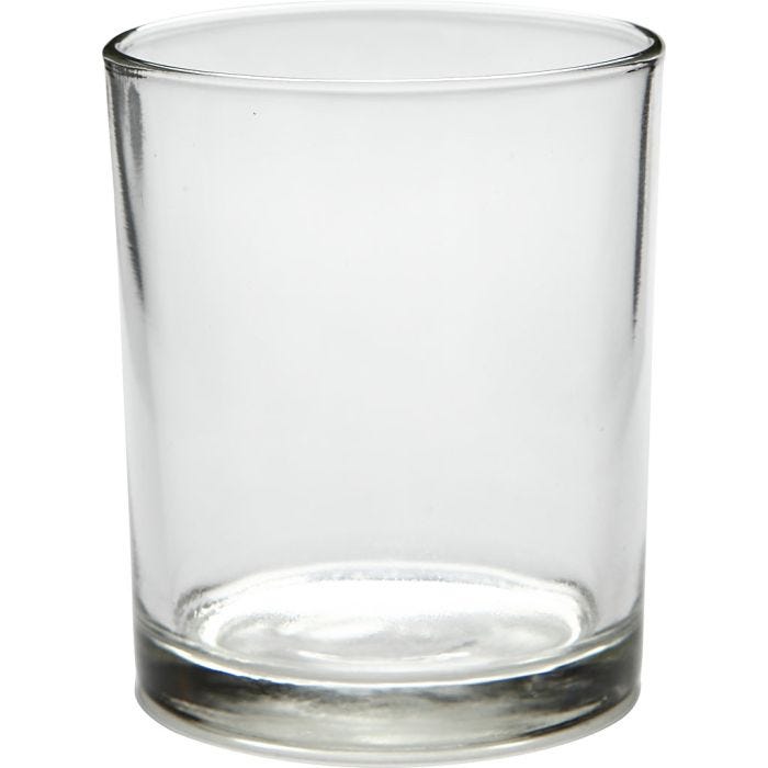 Portavela, A: 8,3 cm, dia 6,9 cm, 240 ml, 12 ud/ 1 paquete